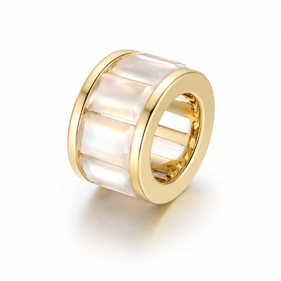 Moonstone Rondelles