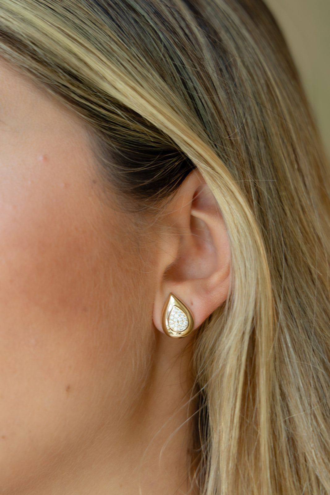 Flora Petal Pave Earrings