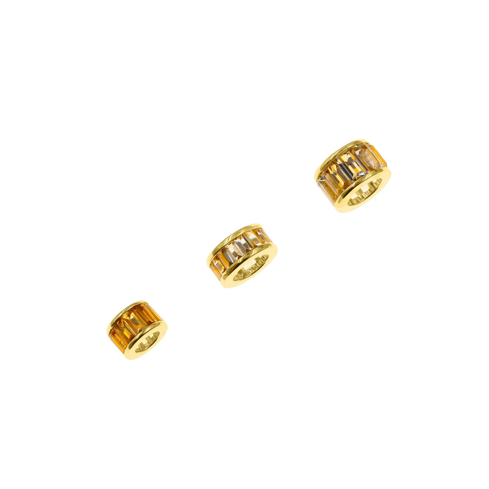 Yellow Citrine Rondelles