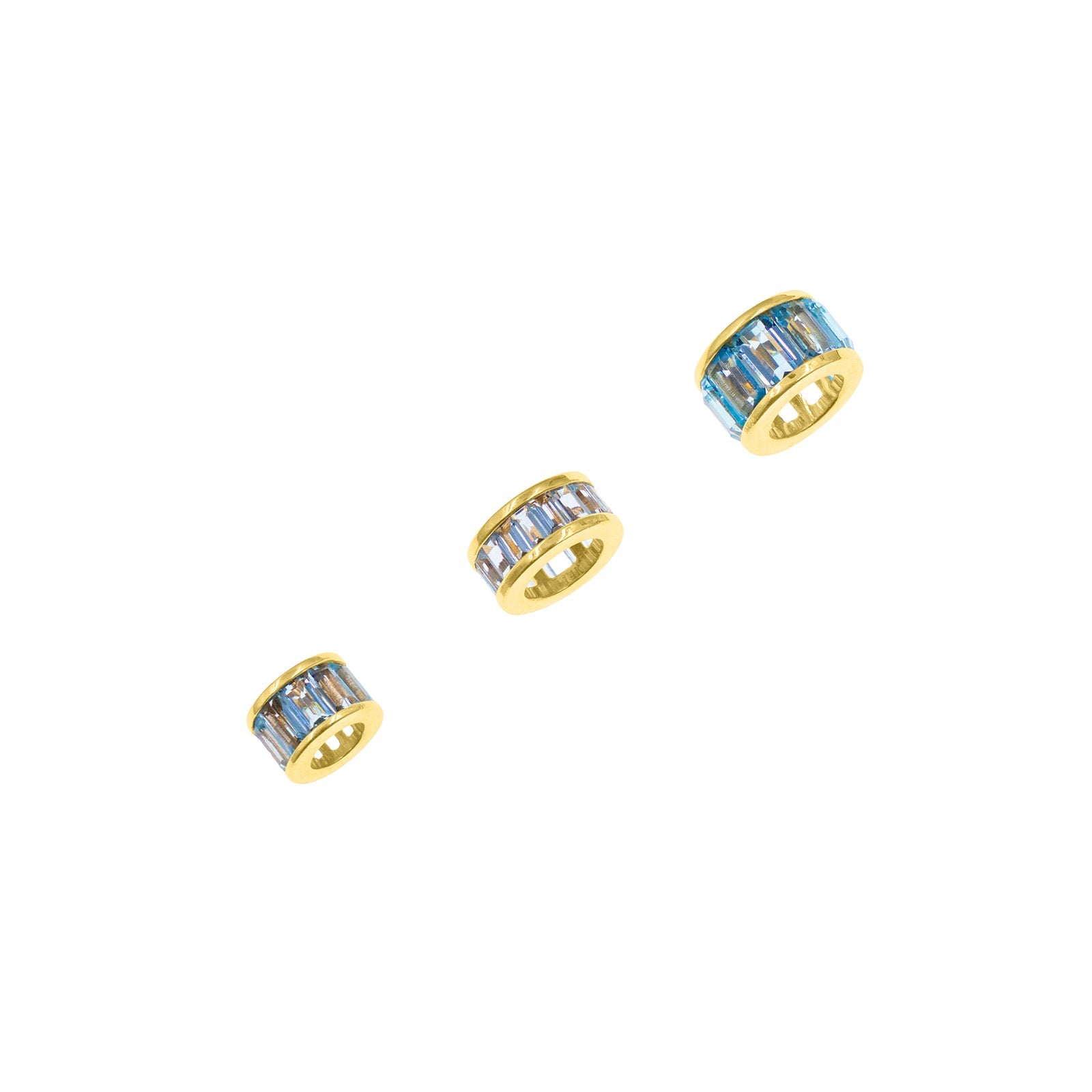 Aquamarine Rondelles