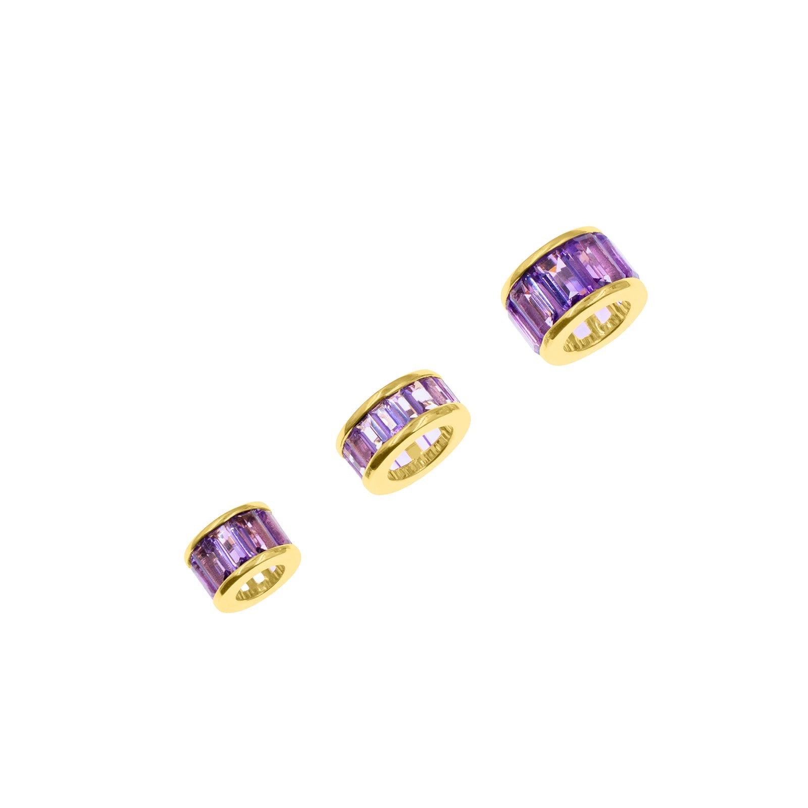 Amethyst Rondelles