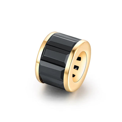Black Spinel Rondelles
