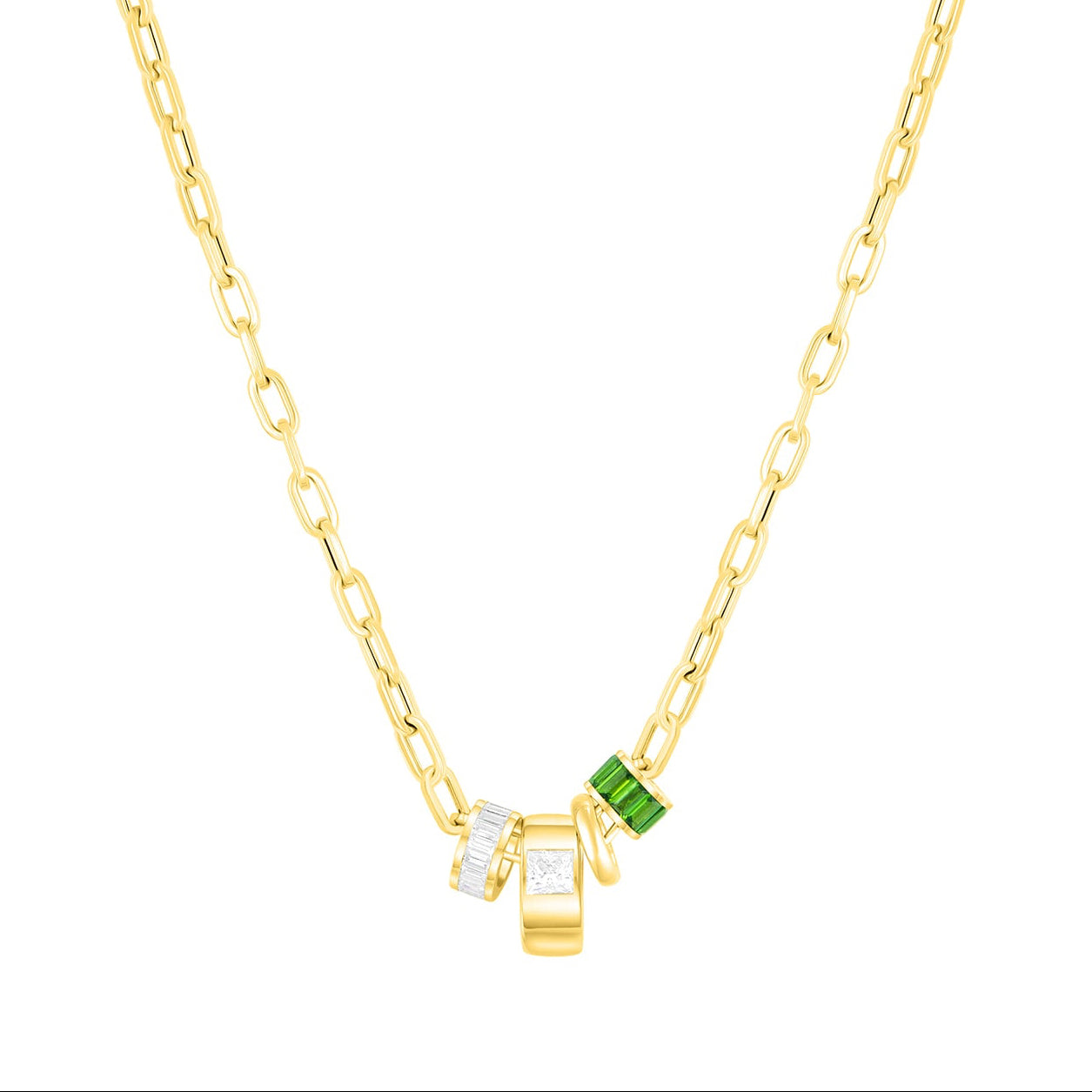 Lab grown glider in 14K yellow gold to be worn on necklace or collar.  Made in Palm Beach Florida by jewelry design team Pelimingo Palm Beach