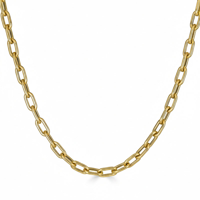 14k yellow gold Flagler Chain geometric made by Pelimingo Palm Beach in florida ,, fine jewelry
