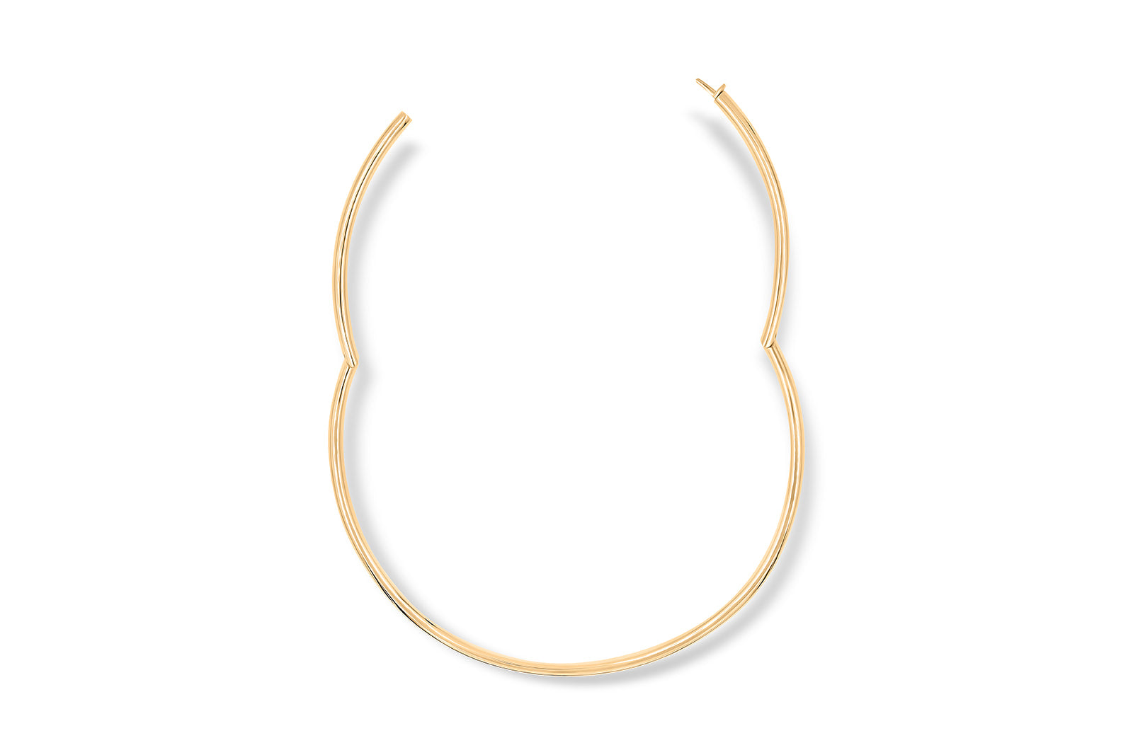 Gold Coast Tube Collar 18K Italian Gold Handmade approx. 15.5" Hallow inside.  Made to add all types of embellishments