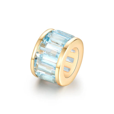 Aquamarine Rondelles