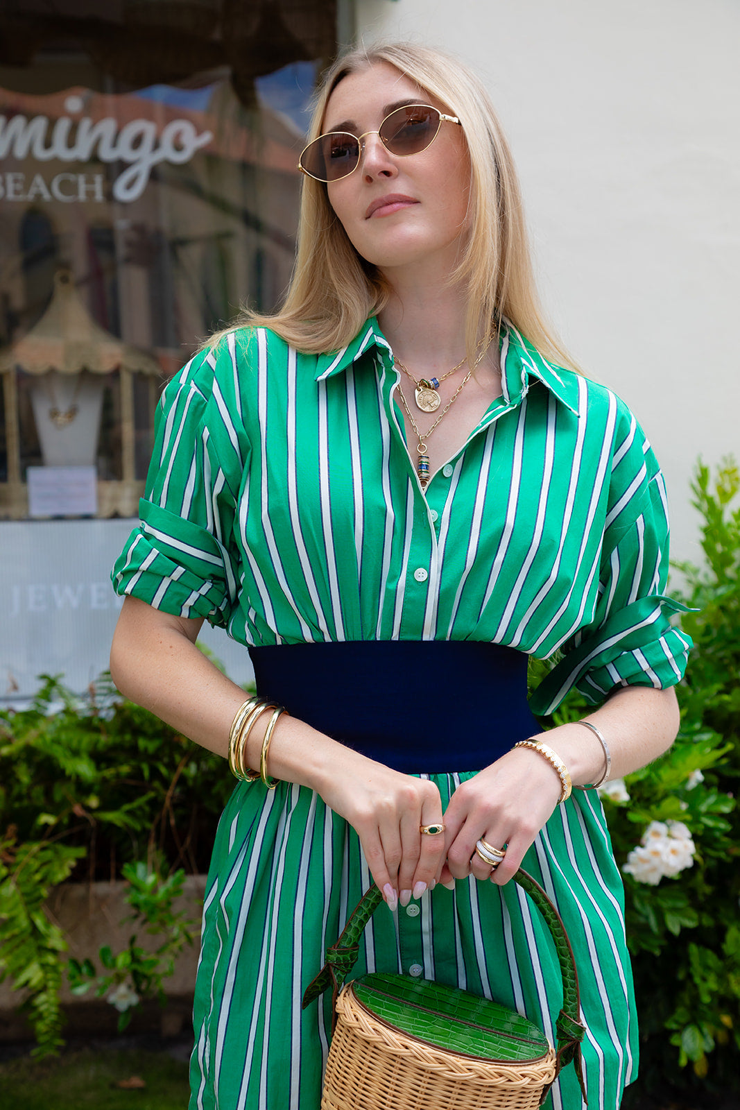 Our Palm Beach Pendant / Charm is made in 14K solid yellow gold with a satin and polished finish. Handcrafted in Palm Beach Florida by jewelry design team and local fine jewelry Pelimingo.  Palm Beach town name, date town was settled and native palm tree Sable Palm on charm.