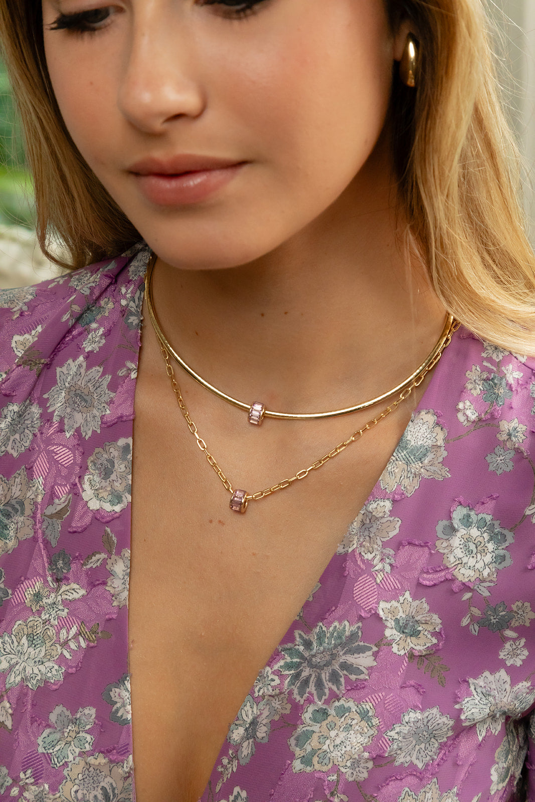 Amethyst Rondelles