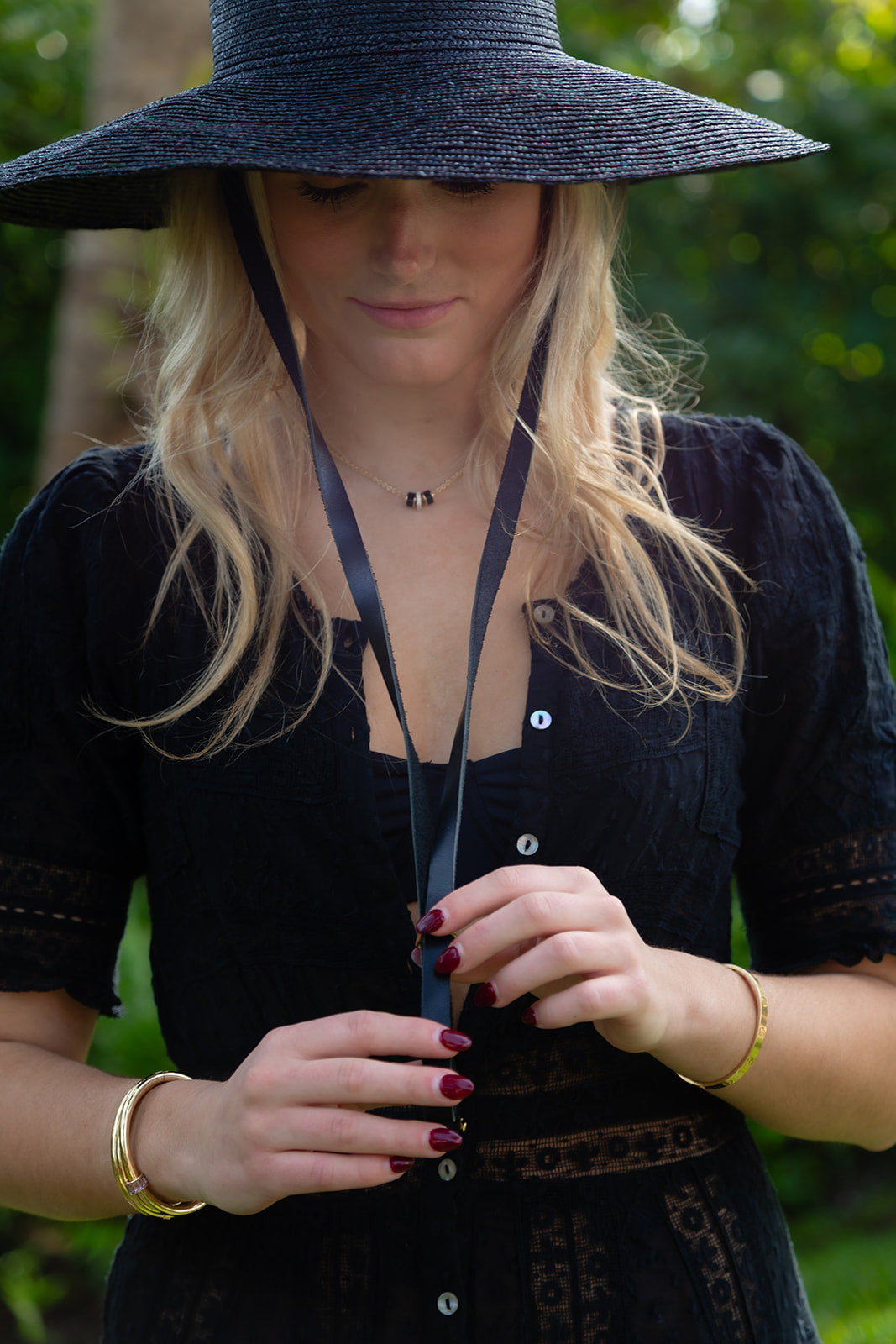 Black Spinel Rondelles