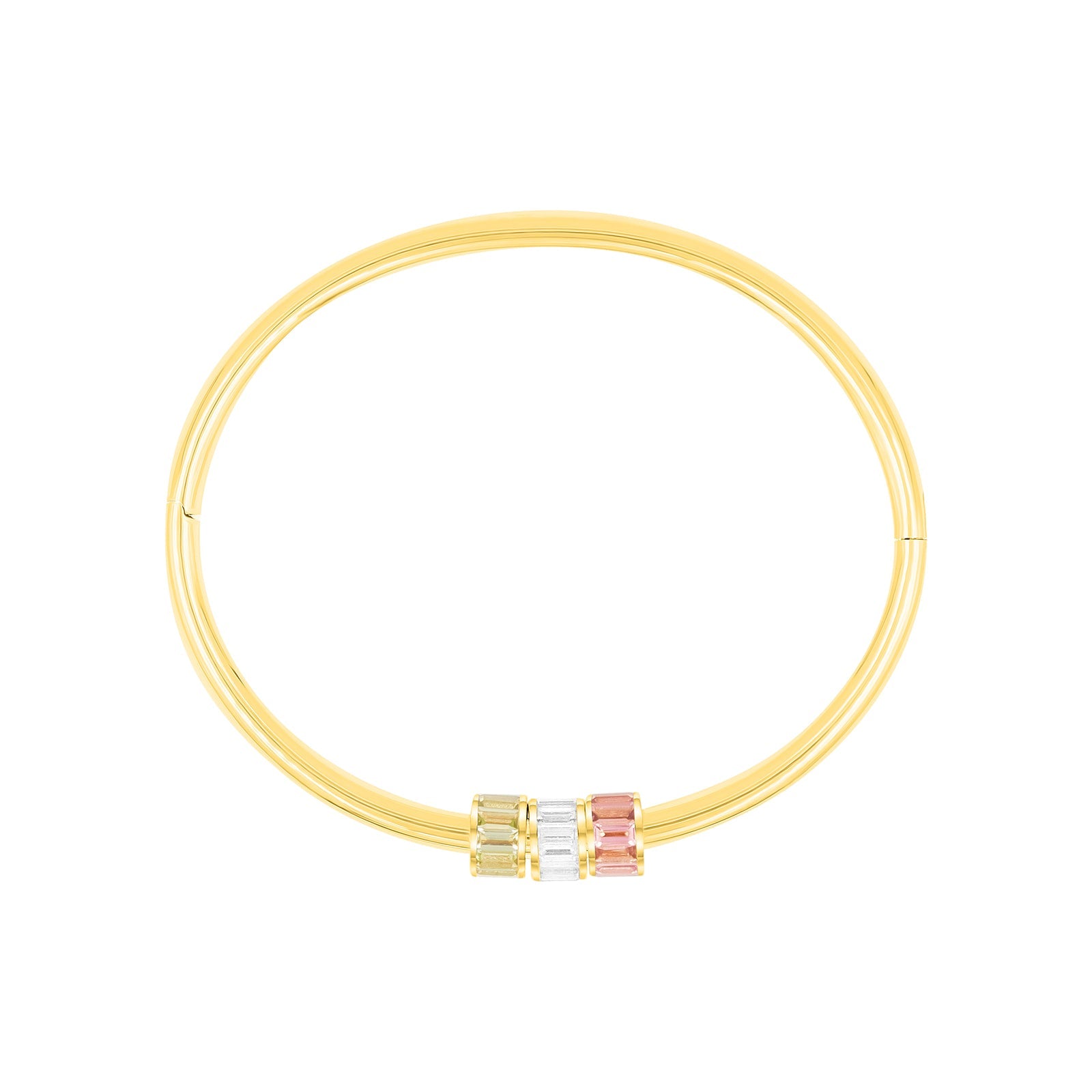 The Perfect Palm Beach Bangle with three rondelles