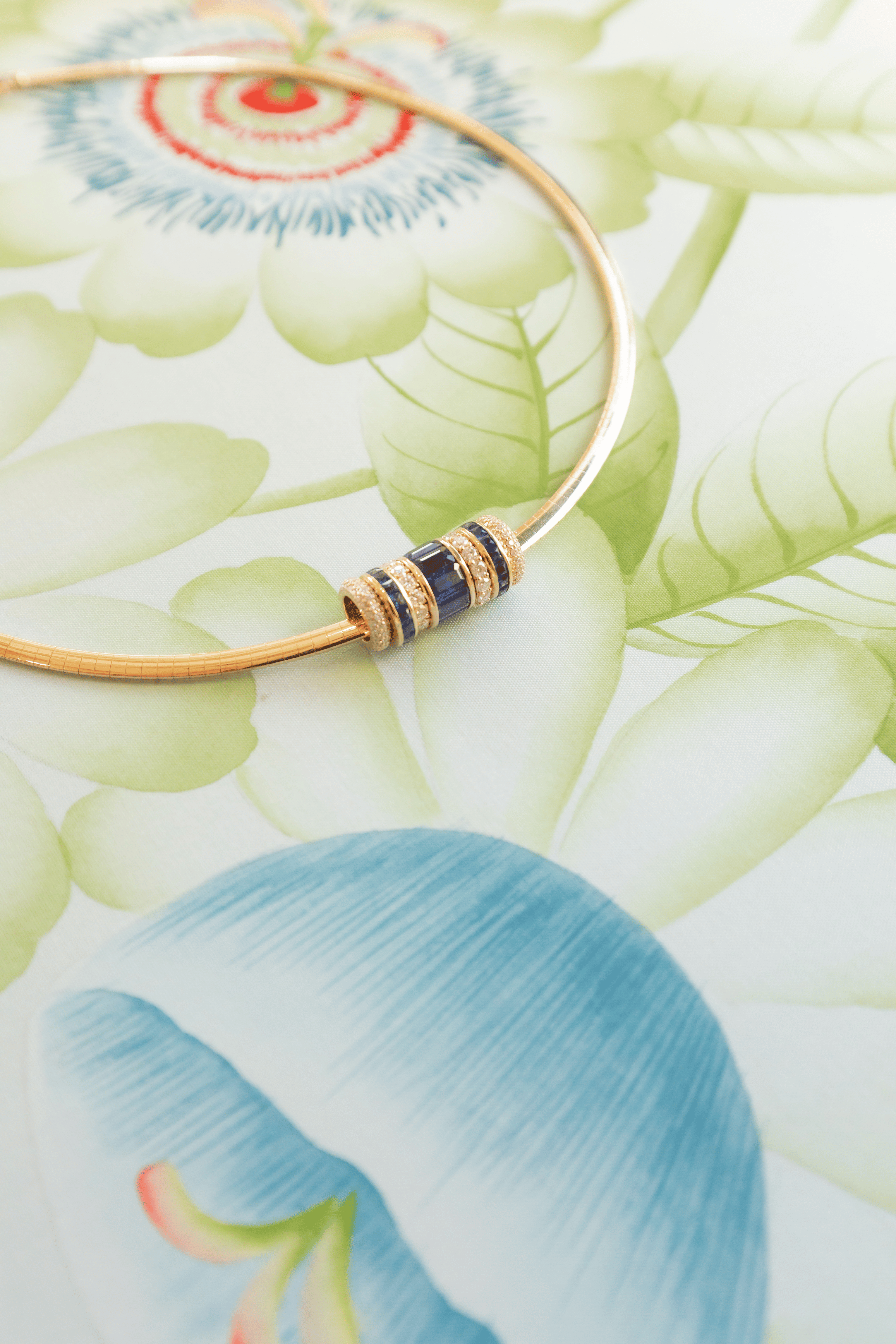 14k or 18K Omega collar called our Palm Beach Collar.  Add rondelles and spacers as well