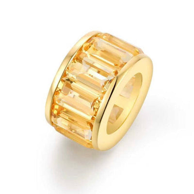 Yellow Citrine Rondelles