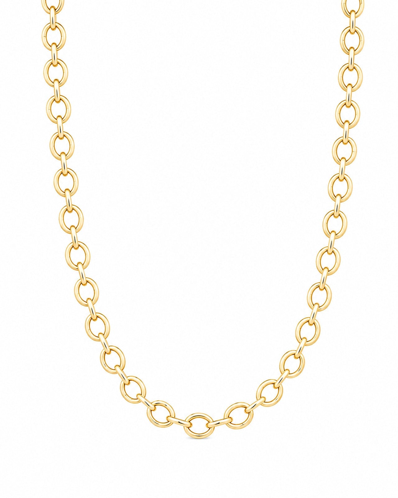 14k Yellow gold circular Phipps Chain 20"