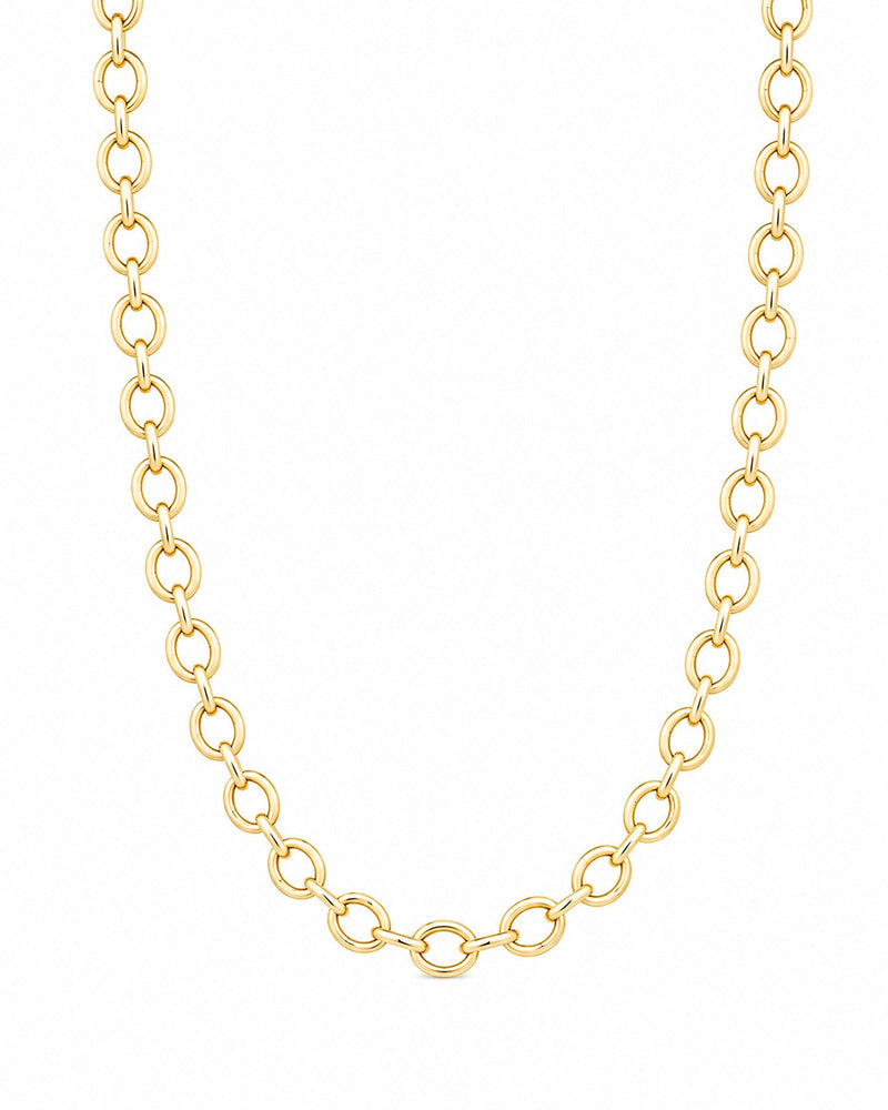 14k Yellow gold circular Phipps Chain 20"
